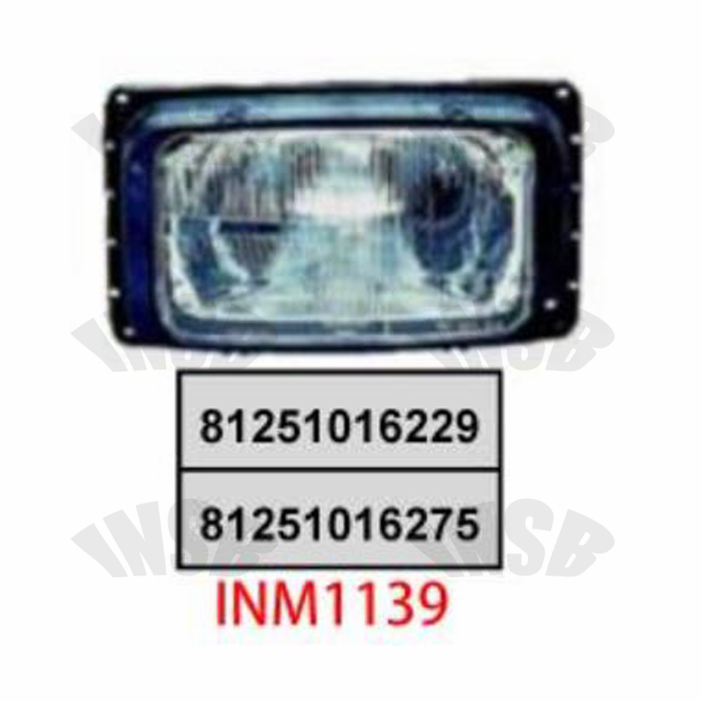 HEAD LAMP FOR MAN F90-M90 TRUCK SPARE PARTS INM1139